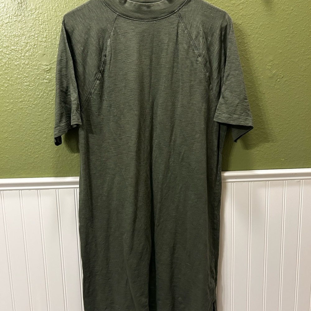 Women’s Olive Green T-Shirt Dress